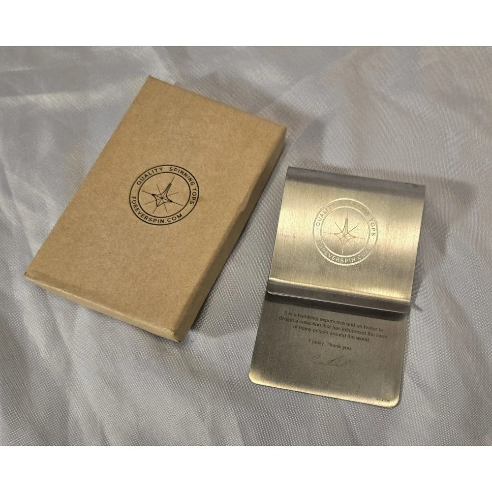 ForeverSpin Inox 304 Wallet aka Giant Money Clip Metal‎ EUC